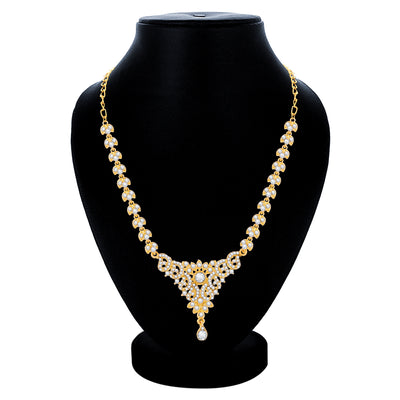 Sukkhi Glimmery Gold Plated Necklace Set For Women