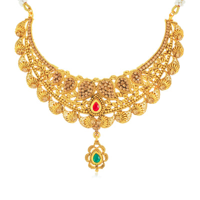 Sukkhi Fine Gold Plated Necklace Set for Women