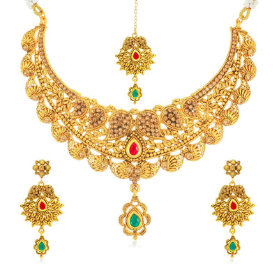 Sukkhi Fine Gold Plated Necklace Set for Women