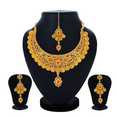 Sukkhi Gorgeous Gold Plated Necklace Set for Women