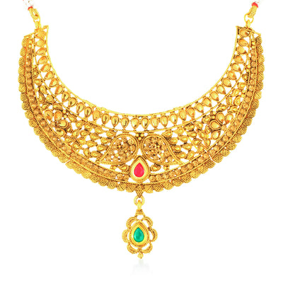 Sukkhi Graceful Gold Plated Necklace Set for Women