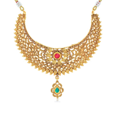 Sukkhi Marvellous Gold Plated Necklace Set for Women