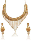 Sukkhi Stylish 24 Carat 1 Gram Gold Plated Choker Necklace Set For Women