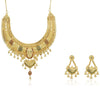 Sukkhi Beautiful 24 Carat 1 Gram Gold Plated Meenakari Choker Necklace Set For Women