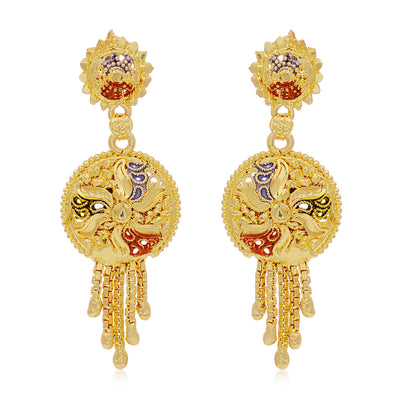Sukkhi Amazing 24 Carat Gold Plated Choker Necklace Set For Women