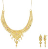 This Sukkhi Gorgeous 24 Carat 1 Gram Gold Plated Choker Necklace Set For Women