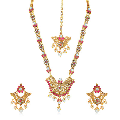 Sukkhi Lavish Gold Plated Necklace Set for Women