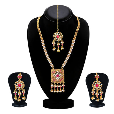 Sukkhi Youthful Gold Plated Necklace Set for Women