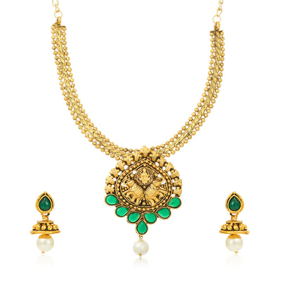 Sukkhi Splendid Gold Plated Necklace Set for Women