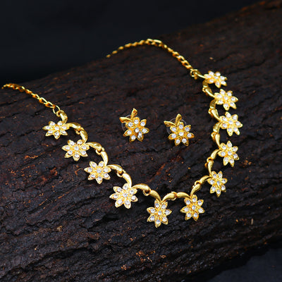 Sukkhi Ravishing Gold Plated Necklace Set for Women