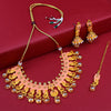 Sukkhi Tibale Gold Plated Elephant Choker Necklace Set for Women