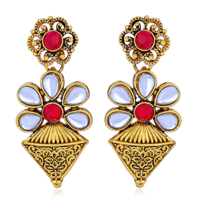 Sukkhi Shimmering Gold Plated Kundan Choker Necklace Set For Women