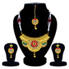 Sukkhi Classic Pearl Gold Plated Choker Necklace Set For Women