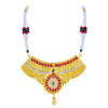 Sukkhi Attractive Pearl Gold Plated Choker Necklace Set For Women