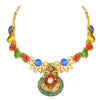 Sukkhi Classy Gold Plated Kundan Choker Necklace Set For Women