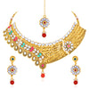 Sukkhi Excellent Gold Plated Kundan Choker Necklace Set For Women