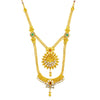 Sukkhi Impressive Gold Plated Kundan Long Haram Necklace Set For Women