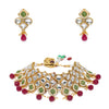 Sukkhi Lavish Kundan Gold Plated Mint Collection Choker Necklace Set for Women