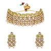 Sukkhi Trendy Kundan Gold Plated Mint Collection Choker Necklace Set for Women
