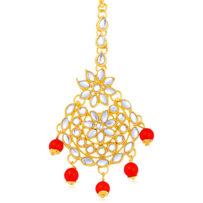 Sukkhi Lavish Gold Plated Kundan Choker Necklace Set For Women