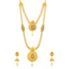 Sukkhi Trendy Gold Plated Long Haram Jalebi Necklace Set for Women