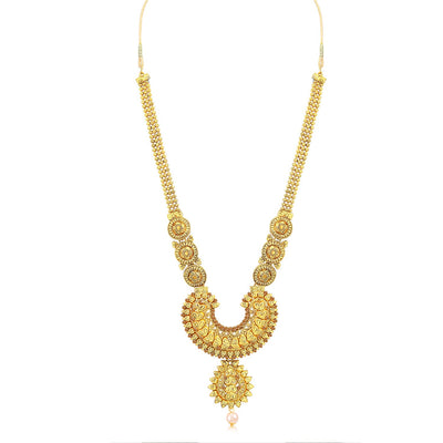 Sukkhi Marvellous Long Haram Gold Plated Necklace Set