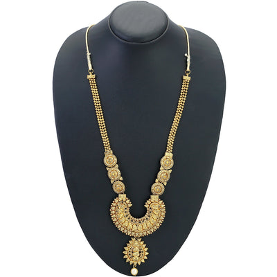 Sukkhi Marvellous Long Haram Gold Plated Necklace Set