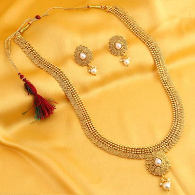 Sukkhi Bollywood Collection Stunning Jalebi Gold Plated Necklace Set For Women