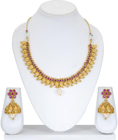 Sukkhi Exotic Gold Plated Necklace Set for Women
