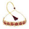 Sukkhi Incrediable Gold Plated Pearl Meenakari Choker Necklace Set for Women