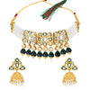 Sukkhi Ethnic Pearl Gold Plated Kundan Choker Necklace Set for Women