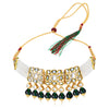 Sukkhi Ethnic Pearl Gold Plated Kundan Choker Necklace Set for Women