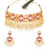 Sukkhi Exclusive Pearl Gold Plated Kundan Choker Necklace Set for Women