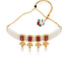 Sukkhi Fine Gold Plated LCT & Pearl Choker Necklace Set for Women