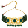 Sukkhi Youthful Pearl Gold Plated Kundan Choker Necklace Set For Women