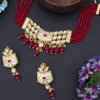 Sukkhi Modern Pearl Gold Plated Kundan Choker Necklace Set for Women