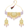 Sukkhi Ritzy Kundan Gold Plated Choker Necklace Set for Women