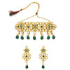 Sukkhi Floral Designer Gold Plated Kundan Necklace Set For Women