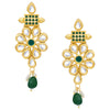 Sukkhi Floral Designer Gold Plated Kundan Necklace Set For Women