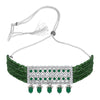 Sukkhi Stunning Rhodium Plated Choker Necklace Set For Women