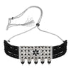 Sukkhi Splendid Rhodium Plated Choker Necklace Set For Women