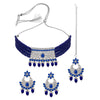 Sukkhi Exotic Rhodium Plated Choker Necklace Set For Women