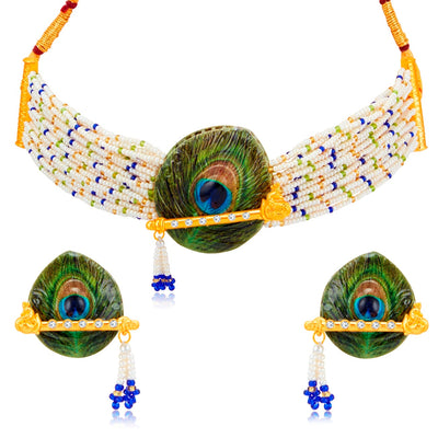 Sukkhi Glorious Gold Plated Pearl Necklace Set For Women