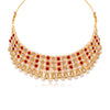 Sukkhi Stunning Gold Plated Pearl Choker Necklace Set for Women