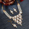 Sukkhi Stylish Gold Plated Pearl Choker Necklace Set for Women