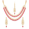 Sukkhi Attractive Gold Plated Kundan & Pearl Long Haram Necklace Set for Women