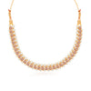 Sukkhi Sleek Gold Plated Pearl Choker Necklace Set for Women