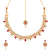 Sukkhi Beautiful Gold Plated Kundan & Pearl Choker Necklace Set for Women