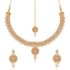 Sukkhi Traditional Gold Plated Kundan & Pearl Choker Necklace Set for Women