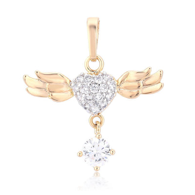 Sukkhi Stylish Gold Plated Flying Wings Pendant for Women